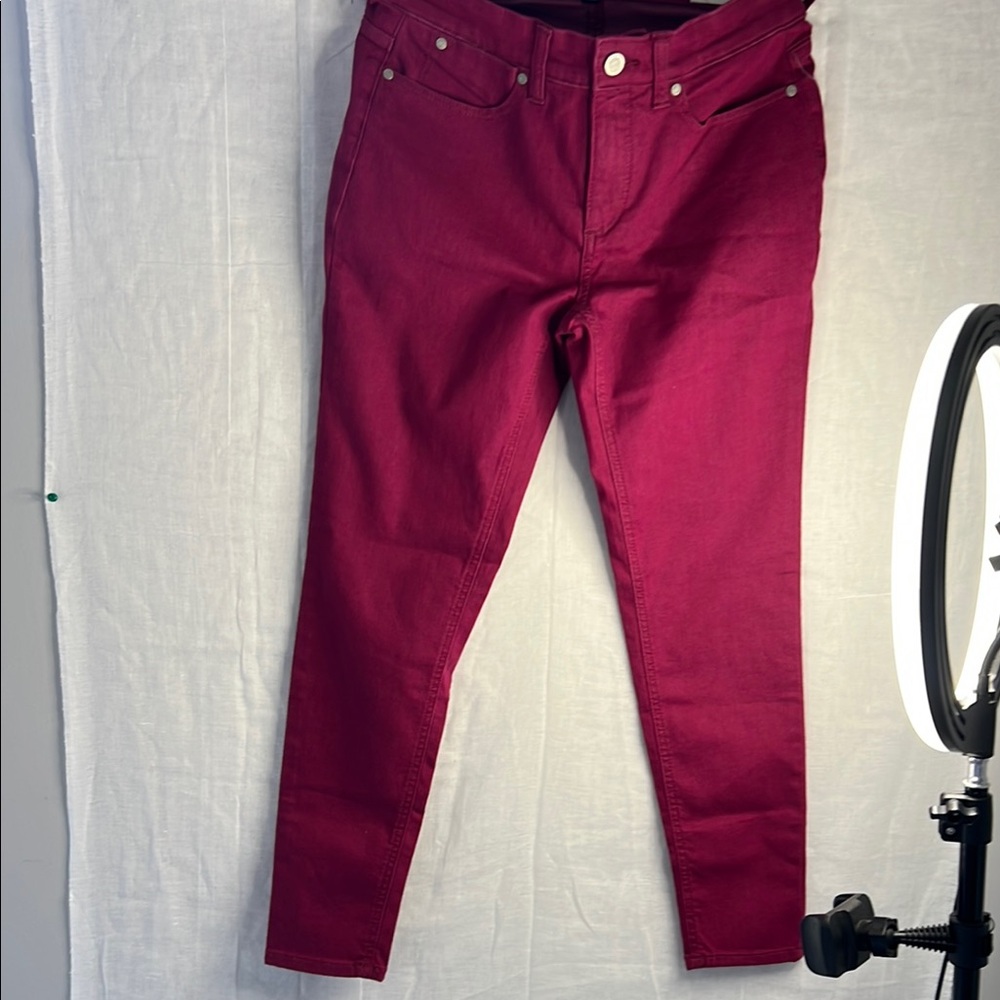 Talbots Red Skinny Jeans Slim‎ Fit.   CAJA # 7